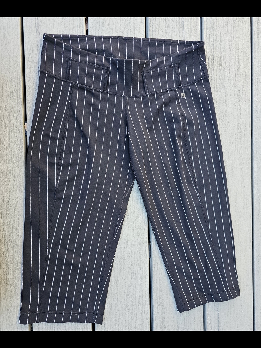 Lululemom Pinstripe Cropped Pants